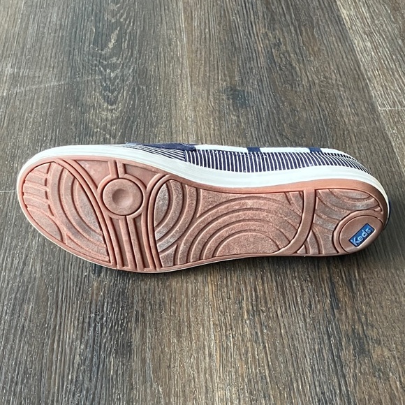 Keds Striped Canvas Shoed in Blue and White - Picture 5 of 8